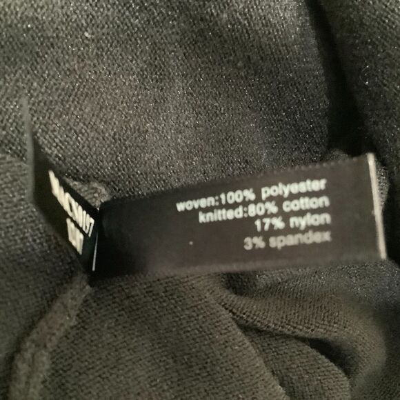 The Limited Short Sleeve Knit Bow Top Sweater sz XS Black Cream Pullover NWT - Picture 7 of 7